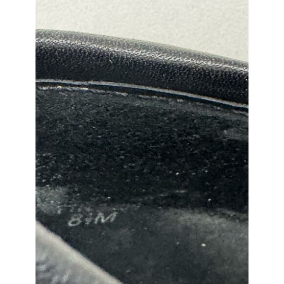 Joan And David Circa Black Leather Buckle Kitten Heel 8.5 (READ) - Picture 10 of 11